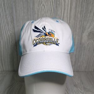 Cedarville Yellow Jackets White and Blue Cap Adjustable Baseball Hat
